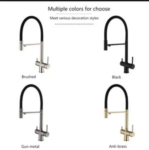 Grifo de cocina personalizado Matt Black Friday, grifo mezclador de cocina extraíble de 3 vías de acero inoxidable 304, grifo de filtro 3 en 1 - Product Image 6