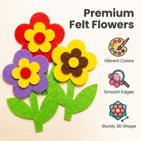 Stiker Dinding Bunga Felt Buatan Tangan Kreatif DIY Dekorasi Dinding Kain Nonwoven untuk Latar Belakang Kelas TK Natal Paskah