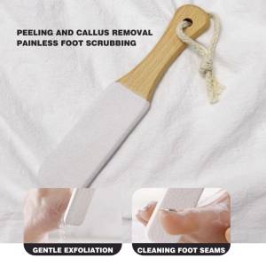 Vente directe poignée <span class=keywords><strong>en</strong></span> bambou Double face outil <span class=keywords><strong>de</strong></span> soin des pieds épurateur <span class=keywords><strong>de</strong></span> <span class=keywords><strong>bois</strong></span> pédicure lime à pied pour l'élimination des peaux mortes lime à pied - Product Image 6