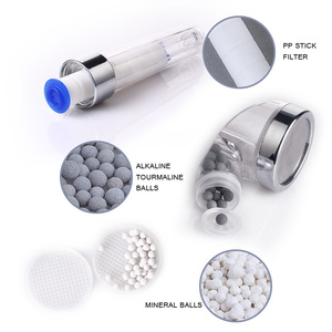 Sıcak yüksek basınç iyonik taş filtre banyo duş başlığı açık Spa su tasarrufu klor sprey el duş başlığı - Product Image 4