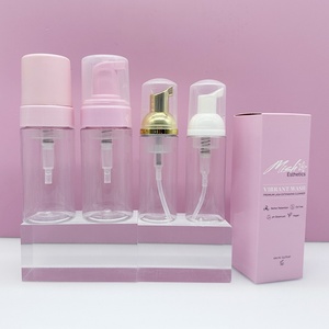 Foam <b>Bottle</b> Hot Seller PP <b>Bottles</b> Luxury Black pink White Customized logo Face Clean Plastic Foam <b>Pump</b> <b>Bottles</b> and Paper Box - Product Image 3
