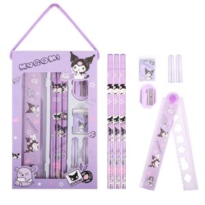 Materiale scolastico carino <span class=keywords><strong>Anime</strong></span> viola coniglio cancelleria Kawaii Set stazionario per bambini