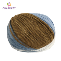 Charmkey Cheap Price Dyed Knitting Natural Pure 100% Cotton Wool Spun Yarn for Hand Knitting or Crochet