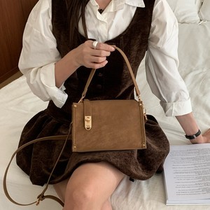 Women's <b>Small</b> Square <b>Box</b> Bag Ebony Color Zipper Closure Classic Style Crossbody Shoulder Bag For Everyday Outfits Spring 2026 - Product Image 3