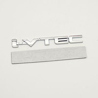 Lettres en métal 3D, logo I-VTEC, badge Vtec, autocollants pour coffre arrière de voiture, emblème pour Honda Civic