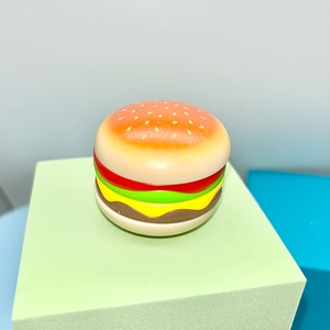<span class=keywords><strong>Juguete</strong></span> deslizante de dedo de hamburguesa con bollo realista lechuga tomate queso alivio del estrés Fidget para niños y adultos - Product Image 5