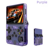 Konsol Game Genggam Retro R36S Layar IPS 3.5 Inci Sistem Linux RK3326 Pemutar Video Game Mini Portabel 64GB 128GB