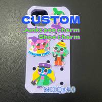 Cache-paille en caoutchouc souple universel 10 mm, motif dessin animé mignon semi-3D, à personnaliser, pour étui, breloque, protection anti-poussière pour paille, motif animaux marins