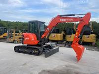 Excavadora Kubota U55 Usada a Precio Económico, Miniexcavadora de 5.5 Toneladas Casi Nueva, Maquinaria de Construcción en Oferta en Shanghái