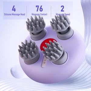 Masajeador de Cabeza Portátil Recargable, Herramienta Eléctrica Inalámbrica para Aliviar el Estrés, Masajeador de Cuero Cabelludo para Relajar el Cuero Cabelludo - Product Image 4