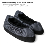 PUCKPROS Logo personnalisé - Protège-lames de patins de hockey sur glace imperméables en tissu éponge, utilisables et antidérapants, pour jeunes et adultes, vente en gros