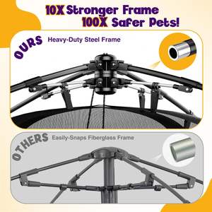 Benutzer definiertes Logo Atmungsaktives Katzen spiel zelt Tragbares, hochwertiges Reise zelt für Haustiere im Innen-und Außenbereich - Product Image 5