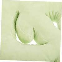 Coussin en peluche vert en forme de note de musique créative, support ergonomique, sensation confortable pour la décoration de canapé et de lit, oreiller décoratif en forme de note musicale