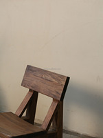 Fauteuil d'appoint en bois massif fait main, fauteuil de salon moderne, mobilier d'hôtel