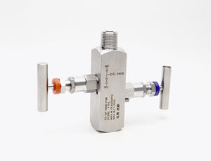 स्टेनलेस स्टील दो वाल्व समूह आंतरिक थ्रेड दबाव ट्रांसमीटर सुई वाल्व दबाव गेज दो-वाल्व समूह - Product Image 5