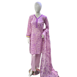 Stitched Pink Women Lawn Suit – 3 Piece Embroidered Summer Lawn Dress with Dupatta | Ready to Wear Ladies Ethnic Outfit - Product Image 1