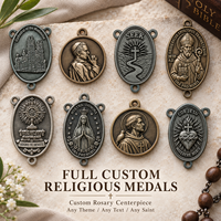 Médaille personnalisée du Sacré Visage de Jésus, Médaille Sainte Marie Magdaleine pour la vente en gros de cadeaux catholiques, commande en gros, fabricant, directement de l'usine