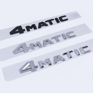 3D ABS cromato Logo nero 4MATIC emblema adesivo auto per <span class=keywords><strong>Mercedes</strong></span> <span class=keywords><strong>Benz</strong></span> - Product Image 1