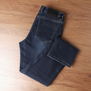 Jeans haut <span class=keywords><strong>de</strong></span> gamme pour hommes, coupe droite, pour le printemps et l'automne, nouvelle collection 2026, élastiques, décontractés, longs, production d'usine - Product Image 4