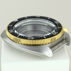 Boîtier de montre de plongée de haute qualité 44 mm en acier inoxydable or-argent, verre saphir 20 ATM, compatible avec les mouvements <span class=keywords><strong>Seiko</strong></span> NH34/35/36/38, pièces de modification - Product Image 5