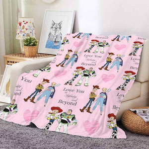 फैक्टरी कम मोक कस्टम फ्लेक्स कंबल कार्टून प्यारा खिलौना मित्र प्रिंट फ्लैनेल बच्चों के लिए क्वैल्ट बिस्तर फेंक - Product Image 4