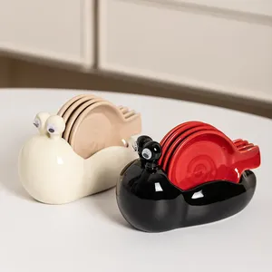 High Quality Novelty Snail <strong>Condiment</strong> Bowl <strong>Set</strong> <strong>Stackable</strong> Seasoning Plates Custom Logo Acceptable Bulk Supply - Product Image 1