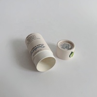 Vente en gros 100% déodorant biodégradable cylindre vide baume à lèvres déodorant bâton marque personnalisée résistant à l'huile Push up Tube de papier