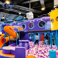 Équipement de parc de trampolines intérieur avec structure de jeux souples
