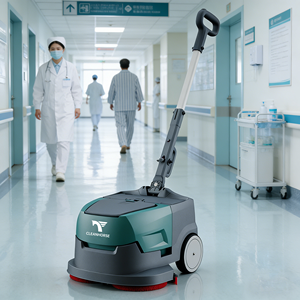 Nettoyeur de sols automatique CleanHorse K1 I Mop pour le nettoyage des lignes de caisse des boulangeries et des zones de réception des bureaux - Product Image 2