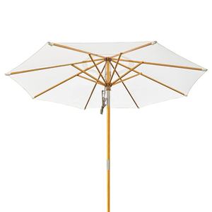 Parasol de jardin moderne pliable, résistant au vent et à la pluie, en bois, pour la plage, le jardin, le bord de piscine - Product Image 3