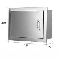 Caja de Distribución de Acero Inoxidable Empotrada, Caja de Control Interior, Caja de Cableado Impermeable de Pared, DIMAN Wi-Fi/LAN Cableado