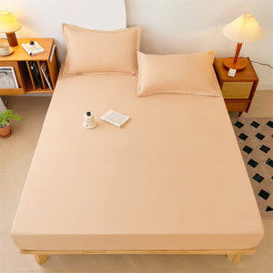 Waterproof <strong>Bedding</strong> Queen &amp; King Bed Sheets Set - 3 Piece <strong>Bedding</strong> 90GSM Soft <strong>Peach</strong> Skin Microfiber Easy Care for Home - Product Image 2