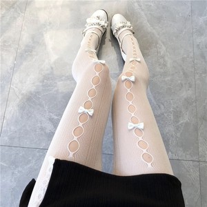 Collants longs en nylon transparent pour <span class=keywords><strong>femme</strong></span>, séchage rapide, avec trois nœuds décoratifs et strass étincelants pour une tenue de soirée élégante - Product Image 2
