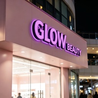 Enseignes lumineuses frontales et rétroéclairées pour l'extérieur, lettres publicitaires LED 3D, enseignes de magasin, conception de logo 3D en acrylique LED