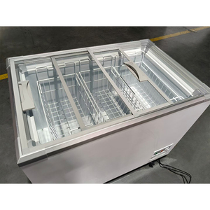 Congelatore da 400 litri <span class=keywords><strong>prezzo</strong></span> di fabbrica portatile <span class=keywords><strong>doppio</strong></span> porta congelatore commerciale refrigerato - Product Image 2