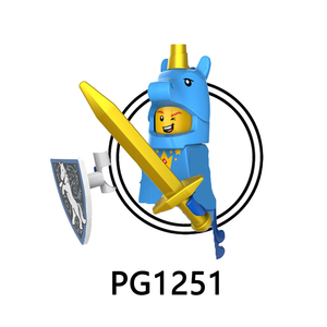 Pg8152 Loạt Phim Hoạt Hình Động Vật Xiếc Chú Hề Trang Phục Cao Bồi Dễ Thương Đáng Yêu Lắp Ráp Xây Dựng Khối Hình Trẻ Em Bộ Sưu Tập Đồ Chơi - Product Image 6