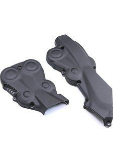 Accessoires de moto Ducati Hypermotard 950 modifiés en fibre de carbone : Garde-boue latéral et cache-guide en carbone pur - Product Image 3