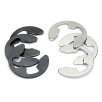 304 Stainless Steel Flat Gasket Retaining Ring E-Type Circlip GB896 Shaft Retainer 1.2-15 Bearing Circlip Spring Clip 2mm