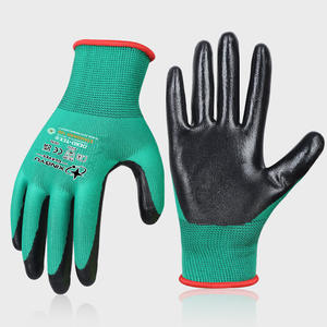 Guantes de Trabajo XINGYU EN388 XL Impermeables de Poliéster de Calibre 13 con Recubrimiento de Nitrilo Liso, Guantes de Seguridad para la Construcción - Product Image 1