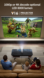 2026 Smart <b>Projector</b> <b>4K</b> Android 12 Eye Protection Mini Portable 1080P Home Theater LCD <b>Projector</b> - Product Image 5