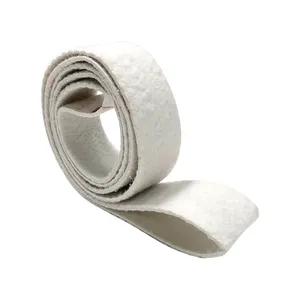 Super Quality White Non woven Wool Felt Belt for Stainless Steel Pipe Mirror Polish