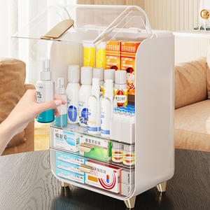 Nouvelle boîte à médicaments familiale 24L multicouche avec couvercle et compartiments pour l'organisation du rangement - Product Image 2