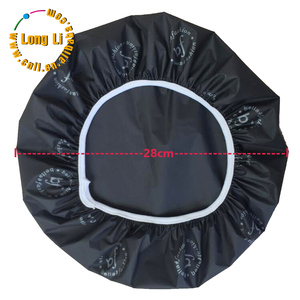 Gran oferta <span class=keywords><strong>de</strong></span> gorros <span class=keywords><strong>de</strong></span> ducha <span class=keywords><strong>de</strong></span> plástico reutilizables PEVA negros <span class=keywords><strong>de</strong></span> lujo, gorro <span class=keywords><strong>de</strong></span> <span class=keywords><strong>baño</strong></span> impermeable ecológico para limpieza - Product Image 2