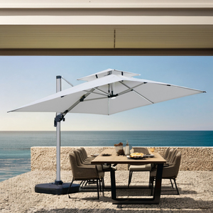 Personnalisé Extérieur En Aluminium Roma Parasol Parasol Moderne Design pour <span class=keywords><strong>Patio</strong></span> Jardin Café Hôtel & Parc En Gros - Product Image 2