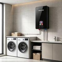 Chauffe-eau électrique instantané 110V/220V, commande tactile, chauffage rapide, unité de douche compacte, pour maison, salle de bain multiple, hôtel
