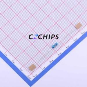 Resistencia de Orificio Pasante RN 1/4W 75K F T/B A1, Componente de Orificio Pasante (THT), D2.4xL6.4mm, Película Metálica, 75kOhm, 1%, 250V - Product Image 1