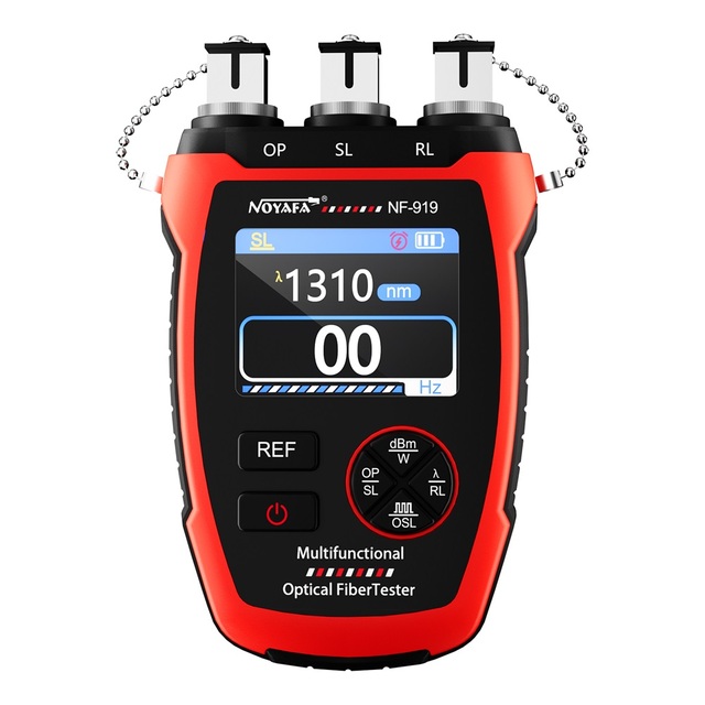 Noyafa NF-919 Multifunction Optical Fiber Tester 3-in-1 Light Source Visual Fault Locator 10mW Supports Power Meter