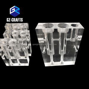 CNC-Bearbeitung dicker acryl-Solidblock bearbeitet klarer Acryl-Gesteck-Flussblock - Product Image 4