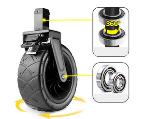 Outdoor Großhandel Klapp camp Wagen Garten wagen 4 Rad Camping wagen Kids <span class=keywords><strong>Beach</strong></span> Tragbare Lagerung Handwagen - Product Image 5