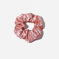 Yiwu Custom Bright Shiny Scrunchy Haarband Pack Rood Bruin Haar Banden Accessoires Shining Meisjes Zijde Satijn Scrunchies Met Logo